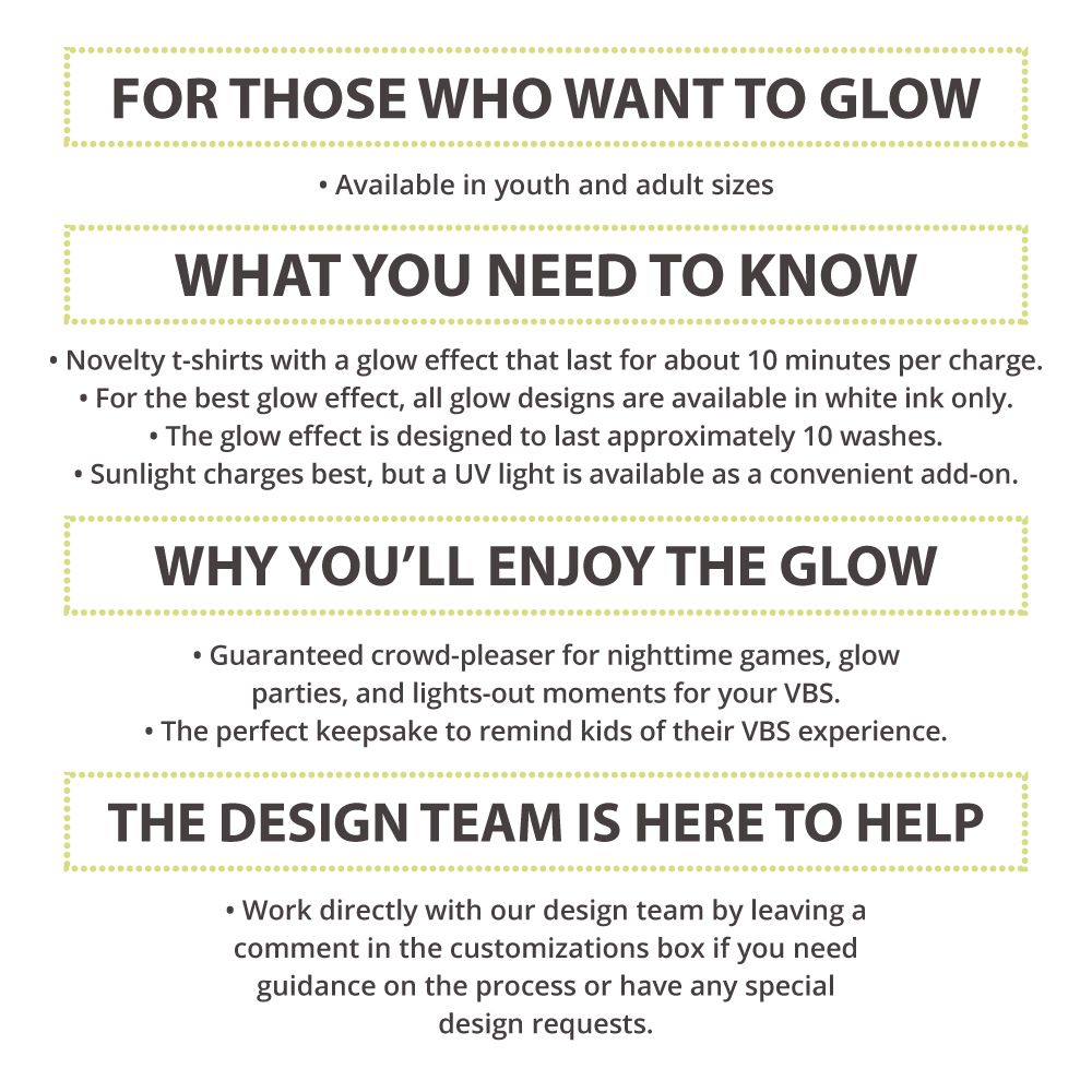 More info on glow in the dark shirts