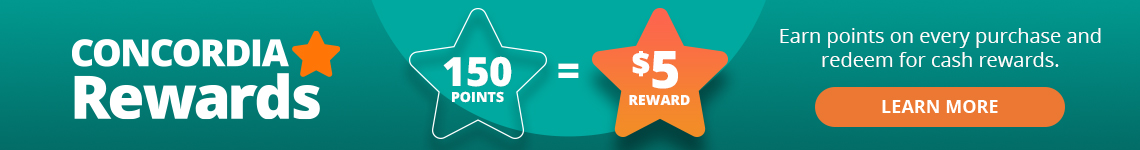 Concordia Rewards - Earn points on every purchase and redeem for cash rewards