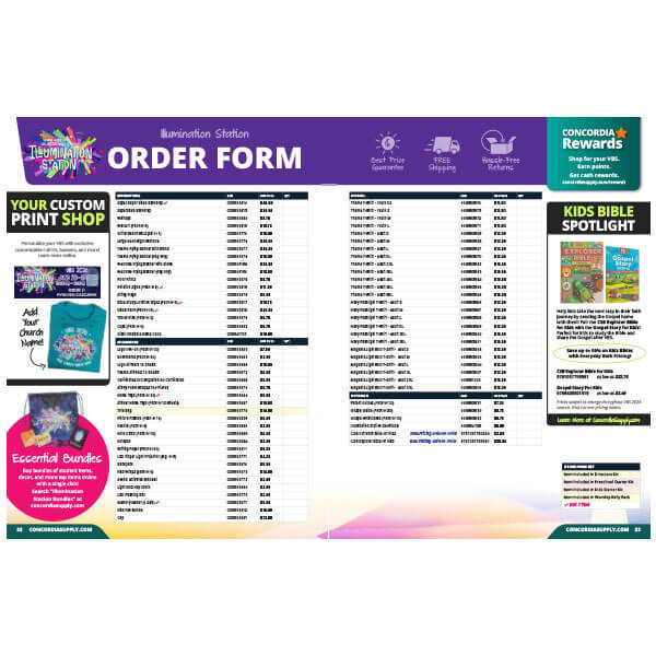 Illumination Station VBS Order Form