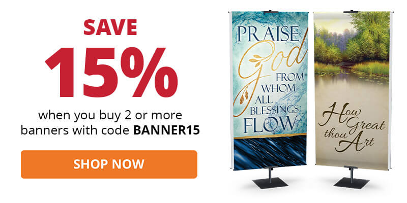 Save 15% when you buy 2 or more banners