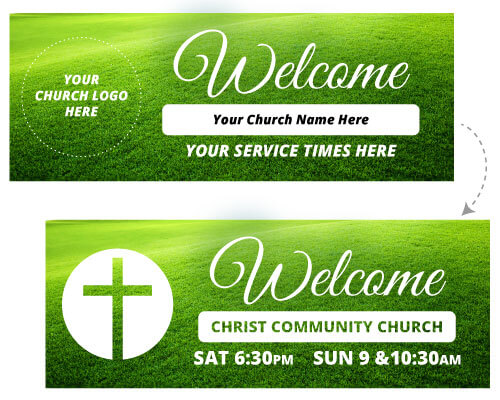 Customize Your Church Banner