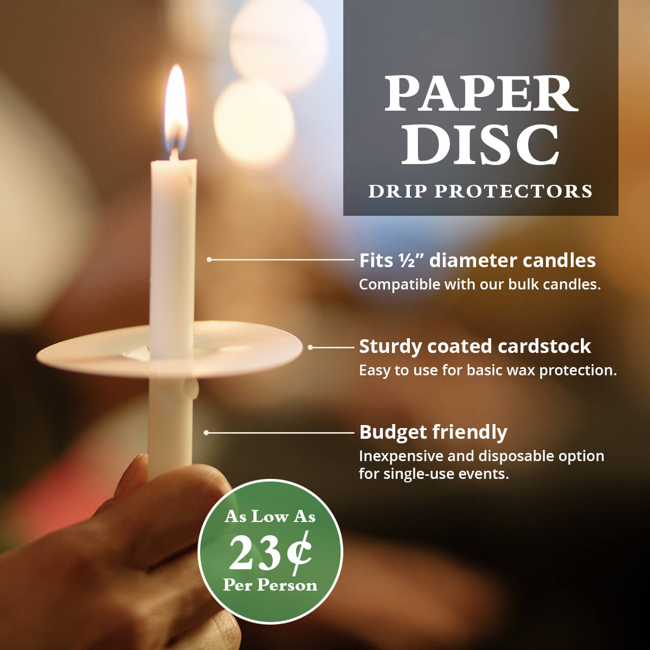 Paper Disc Drip Protectors Drip Protectors