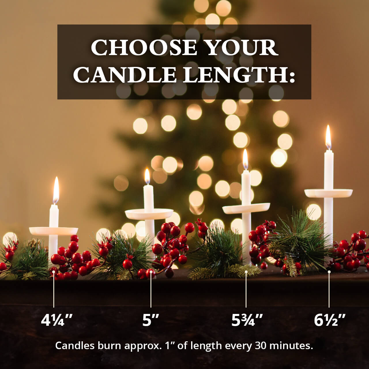 Candlelight Size Comparison