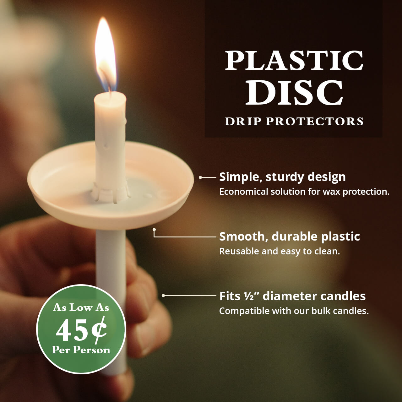 Plastic Disc Drip Protectors