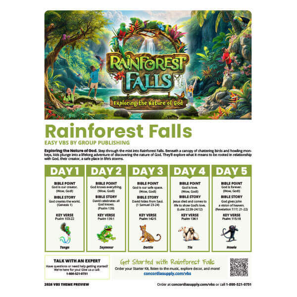 Rainforest Falls VBS Theme Preview