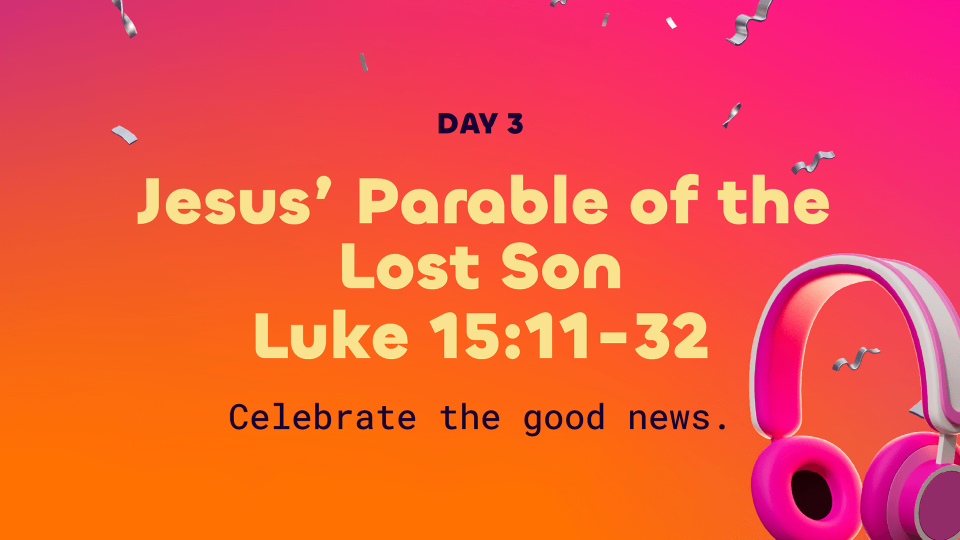 Start The Party Orange VBS Theme