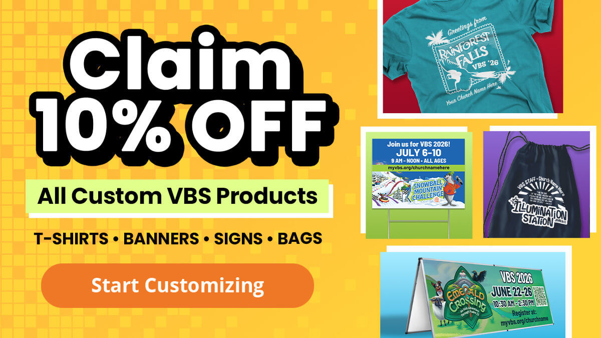 Claim 10% off all custom VBS products