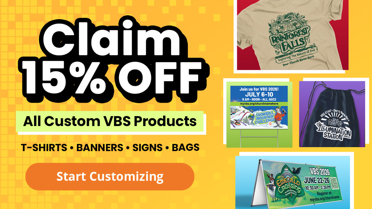 Claim 15% off all custom VBS products