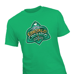 Emerald Crossing Green T-Shirts
