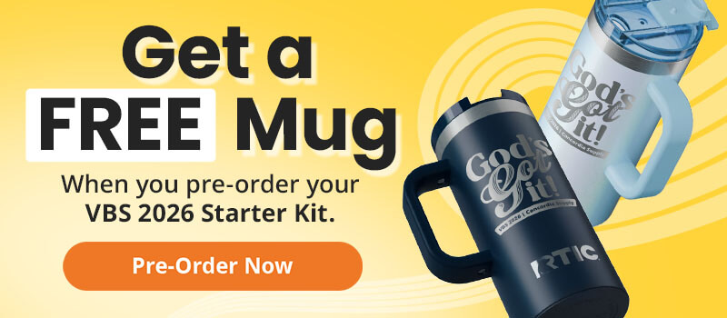 Get a FREE Mug when you pre-order your VBS 2026 Starter Kit